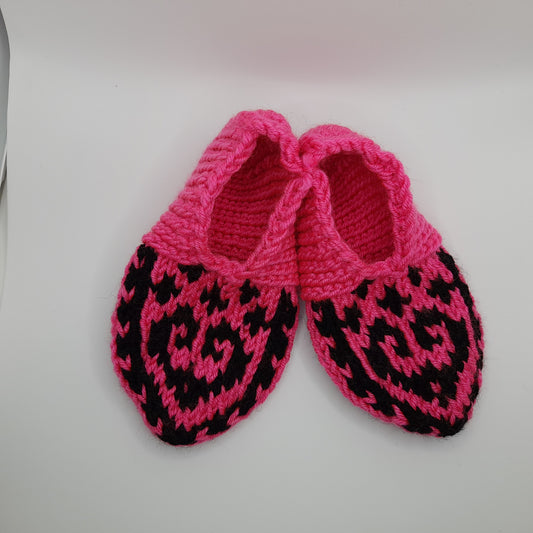 Hand-Knit Slipper Socks