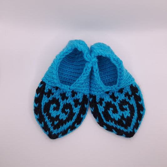 Hand-Knit Slipper Socks