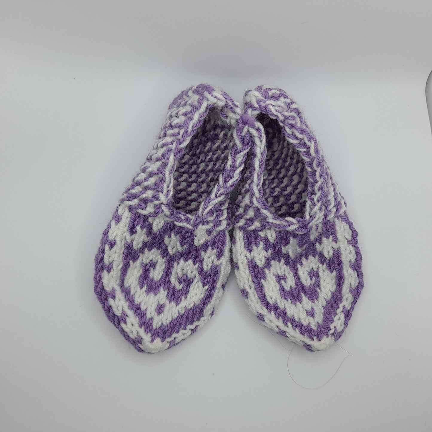 Hand-Knit Slipper Socks