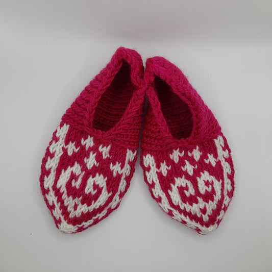 Hand Knit Slipper Socks