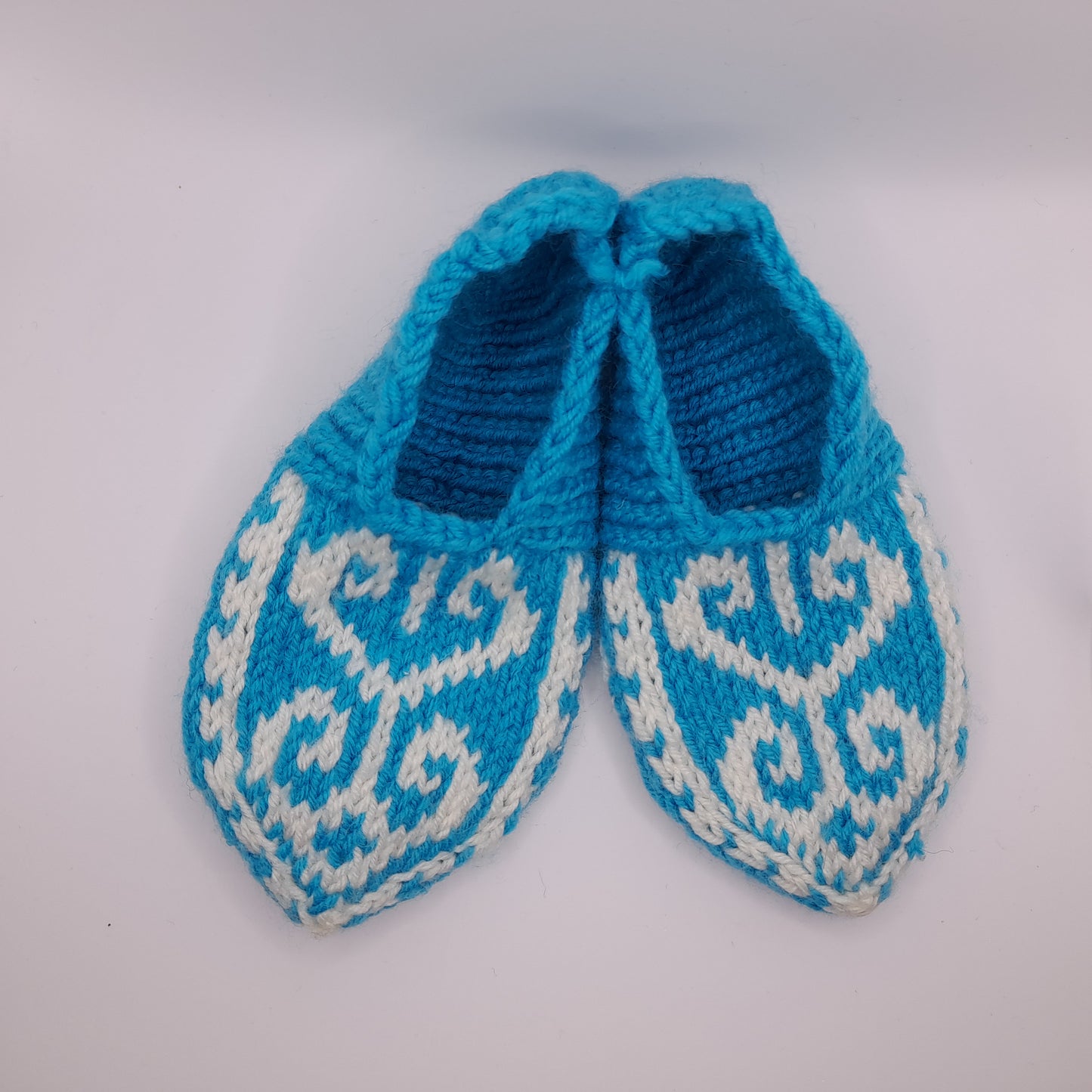 Hand-Knit Slipper Socks