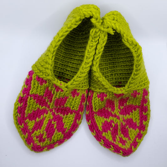 Hand Knit Slipper Socks