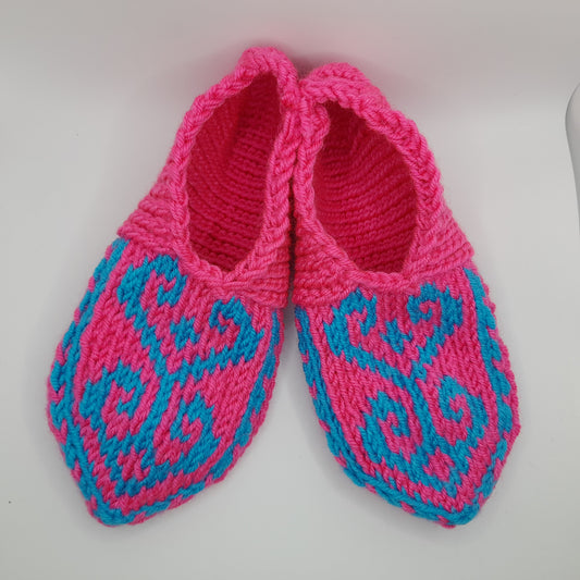 Hand Knit Slipper Socks