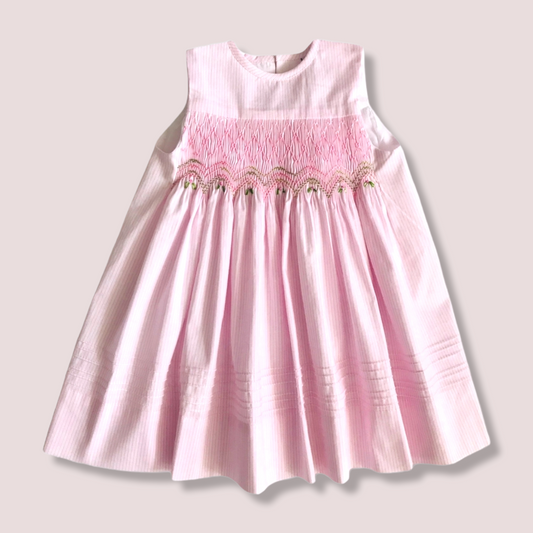 STYLE IRIS Pink Sleeveless Toddler Girl Dress