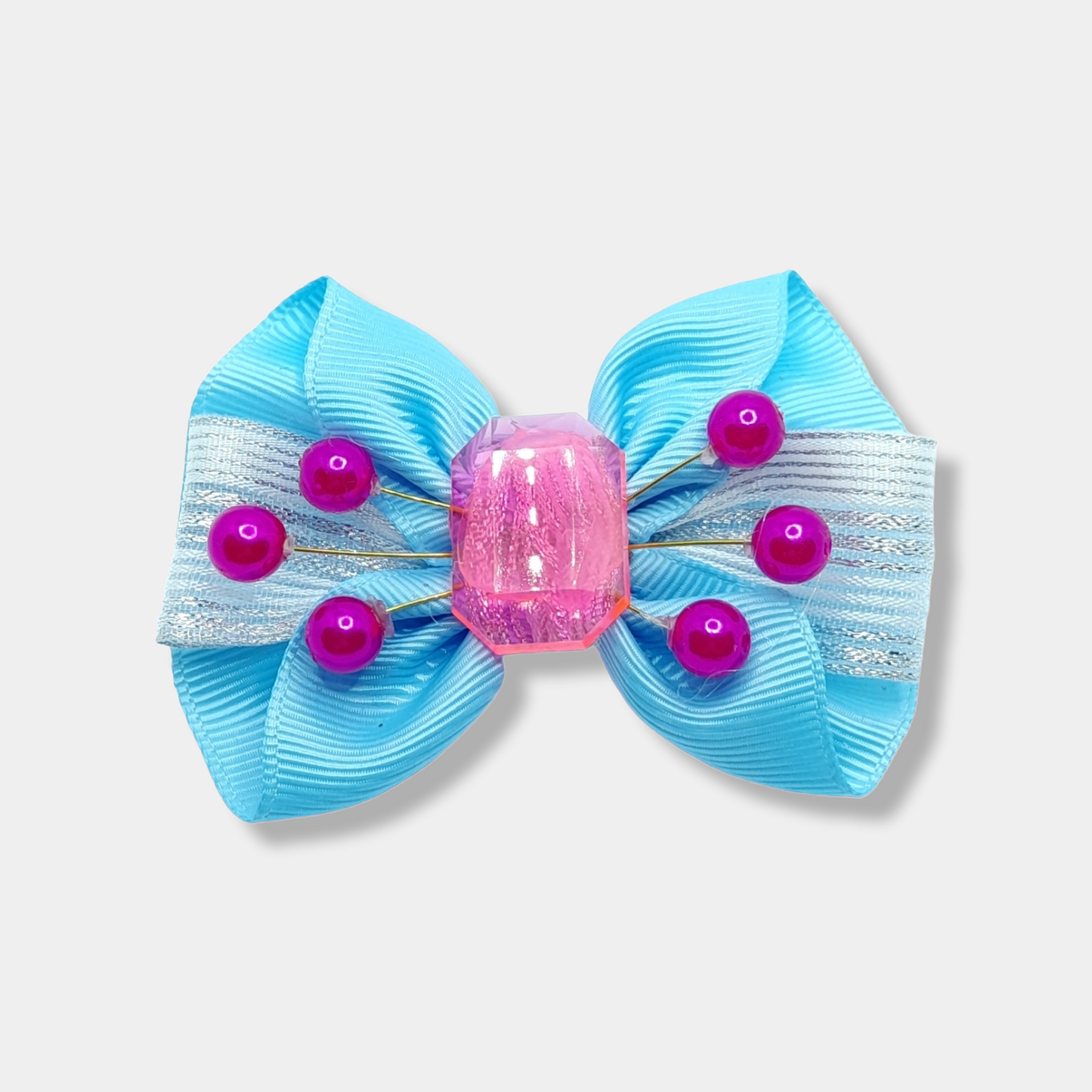 CRYSTAL-Bow hairclip